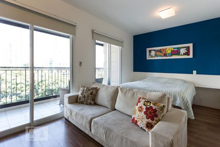 Sala - Quarto de kitnet/studio para alugar com 1 quarto, 50m² em Vila Nova Conceição, São Paulo