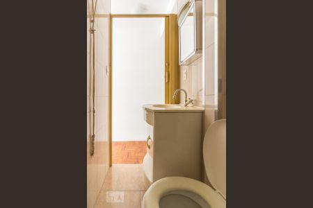 Banheiro de kitnet/studio à venda com 1 quarto, 29m² em Bela Vista, São Paulo