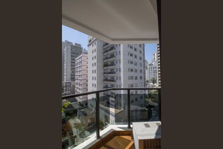 Varanda de apartamento à venda com 1 quarto, 41m² em Jardim Paulista, São Paulo