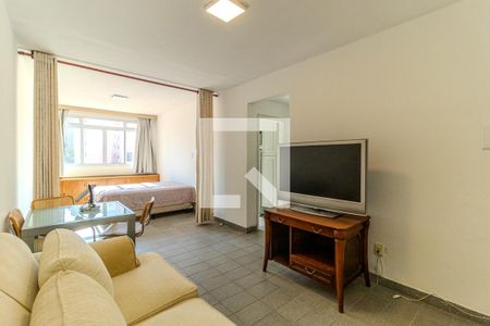 Sala de kitnet/studio para alugar com 1 quarto, 46m² em Santa Cecília, São Paulo