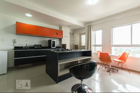 Sala de apartamento à venda com 1 quarto, 43m² em Empresarial 18 do Forte, Barueri