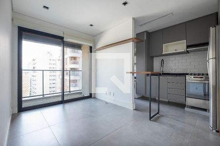 Sala/Cozinha de apartamento à venda com 1 quarto, 40m² em Pinheiros, São Paulo