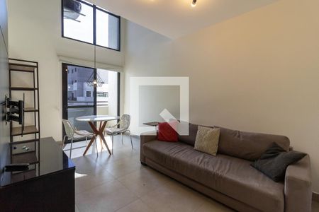 Sala de apartamento para alugar com 1 quarto, 50m² em Pinheiros, São Paulo