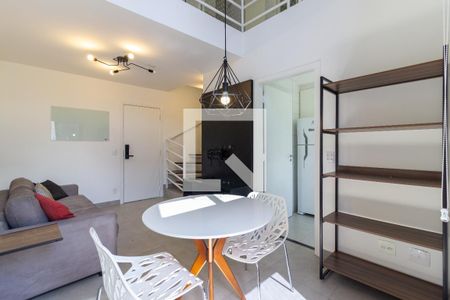 Sala de apartamento para alugar com 1 quarto, 50m² em Pinheiros, São Paulo