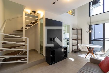 Sala de apartamento para alugar com 1 quarto, 50m² em Pinheiros, São Paulo