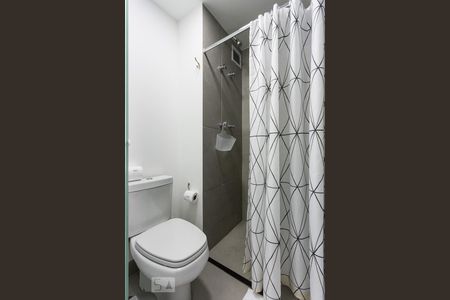 Banheiro de kitnet/studio à venda com 1 quarto, 27m² em Vila Olímpia, São Paulo