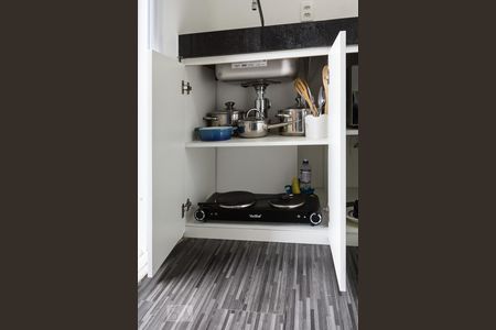 Studio à venda com 27m², 1 quarto e 1 vagaCozinha