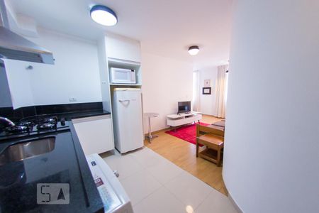 Cozinha de apartamento para alugar com 1 quarto, 45m² em Jardim Paulista, São Paulo