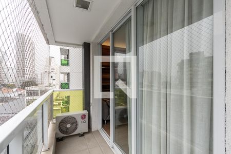 Varanda do Studio de apartamento para alugar com 1 quarto, 30m² em Perdizes, São Paulo