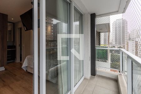 Varanda do Studio de apartamento para alugar com 1 quarto, 30m² em Perdizes, São Paulo