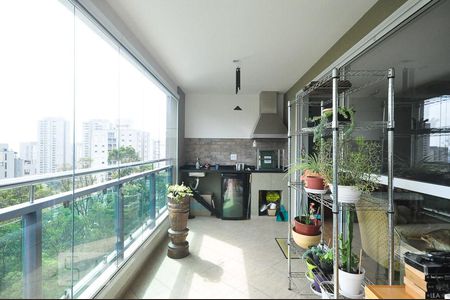 varanda gourmett de apartamento para alugar com 3 quartos, 120m² em Vila Andrade, São Paulo