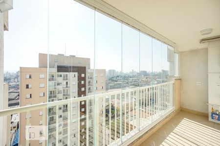 Varanda da Sala de apartamento à venda com 1 quarto, 34m² em Mooca, São Paulo