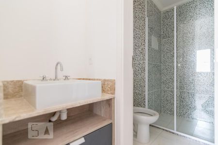 Banheiro de kitnet/studio para alugar com 1 quarto, 41m² em Rudge Ramos, São Bernardo do Campo