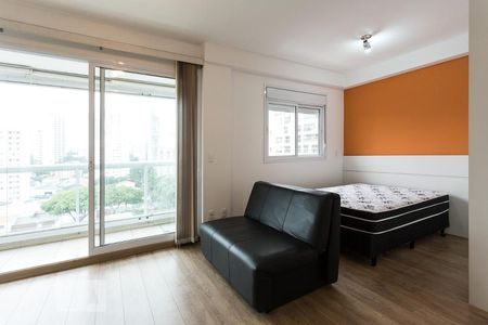 Sala - Quarto de kitnet/studio à venda com 1 quarto, 44m² em Vila Olímpia, São Paulo