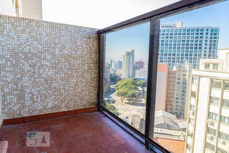 Studio para alugar com 20m², 1 quarto e sem vagaVaranda