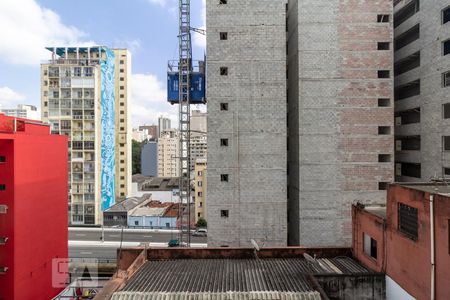 Vista da Sala de apartamento à venda com 1 quarto, 28m² em Vila Buarque, São Paulo