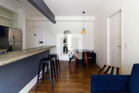 Sala de apartamento para alugar com 1 quarto, 45m² em Várzea da Barra Funda, São Paulo