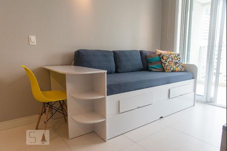 Studio à venda com 42m², 1 quarto e 1 vagaSofá bicama