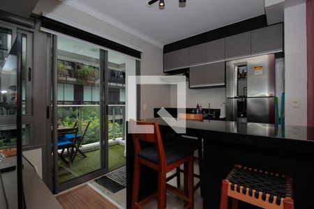 Cozinha de kitnet/studio para alugar com 1 quarto, 33m² em Vila Madalena, São Paulo