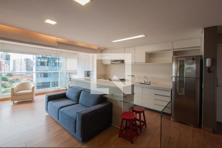 Sala de apartamento para alugar com 1 quarto, 58m² em Pinheiros, São Paulo