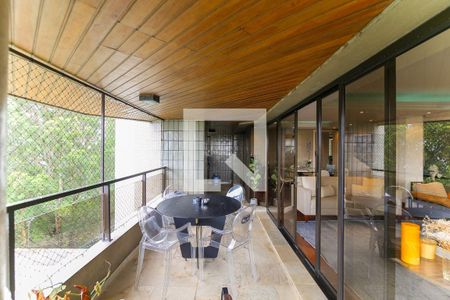 Varanda da Sala de apartamento à venda com 4 quartos, 300m² em Paraíso do Morumbi, São Paulo