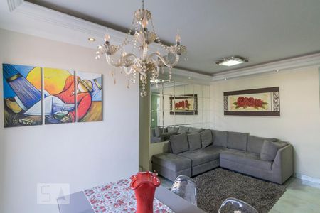 Sala de apartamento à venda com 3 quartos, 68m² em Vila Homero Thon, Santo André