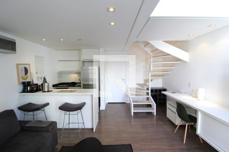 Sala de apartamento à venda com 1 quarto, 50m² em Vila Nova Conceição, São Paulo