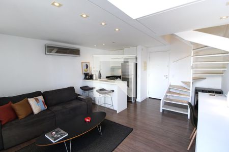 Sala de apartamento à venda com 1 quarto, 50m² em Vila Nova Conceição, São Paulo