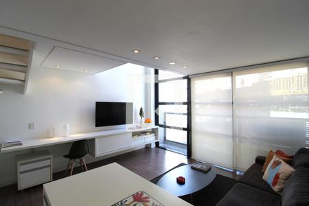 Sala de apartamento à venda com 1 quarto, 50m² em Vila Nova Conceição, São Paulo