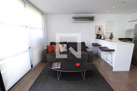 Sala de apartamento à venda com 1 quarto, 50m² em Vila Nova Conceição, São Paulo
