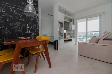 Sala de apartamento para alugar com 1 quarto, 40m² em Várzea da Barra Funda, São Paulo