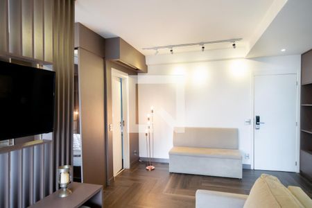 Studio Sala de apartamento à venda com 1 quarto, 49m² em Vila Gertrudes, São Paulo