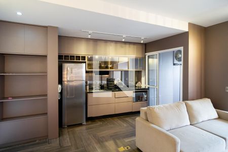 Studio Sala de apartamento à venda com 1 quarto, 49m² em Vila Gertrudes, São Paulo