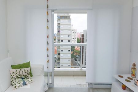 Janela da Sala de apartamento para alugar com 1 quarto, 46m² em Pinheiros, São Paulo
