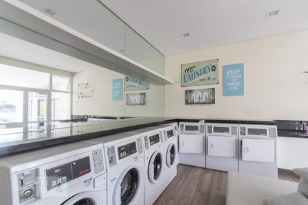 lavanderia coletiva de kitnet/studio para alugar com 1 quarto, 33m² em Barra Funda, São Paulo
