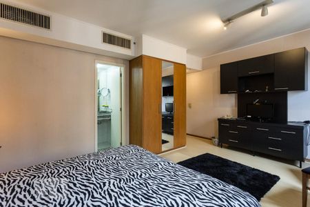Sala - Quarto de kitnet/studio para alugar com 1 quarto, 27m² em Indianópolis, São Paulo