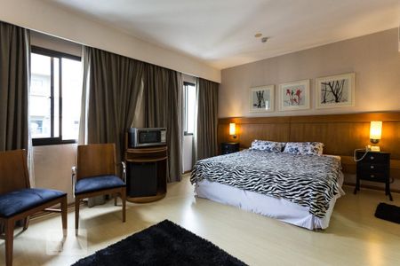 Sala - Quarto de kitnet/studio para alugar com 1 quarto, 27m² em Indianópolis, São Paulo