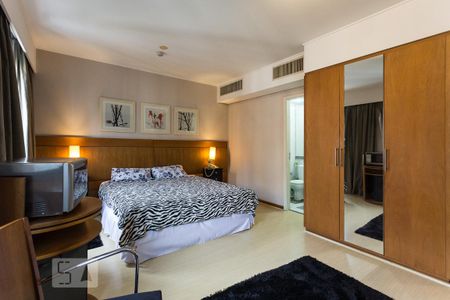 Sala - Quarto de kitnet/studio para alugar com 1 quarto, 27m² em Indianópolis, São Paulo