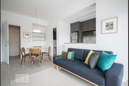 Sala de apartamento à venda com 1 quarto, 55m² em Santo Amaro, São Paulo