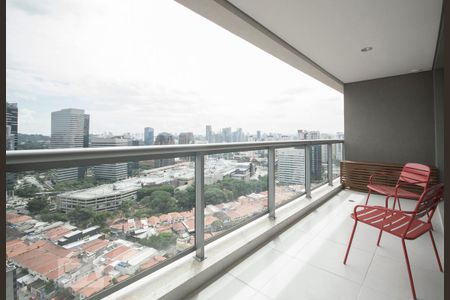 Varanda Gourmet de apartamento à venda com 1 quarto, 55m² em Santo Amaro, São Paulo