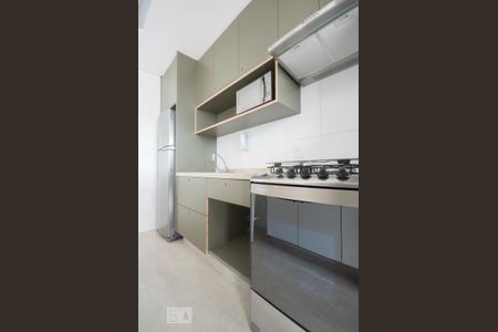 Cozinha de apartamento à venda com 1 quarto, 55m² em Santo Amaro, São Paulo
