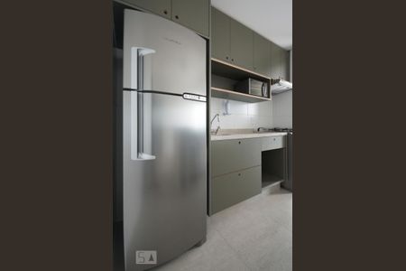 Cozinha de apartamento à venda com 1 quarto, 55m² em Santo Amaro, São Paulo