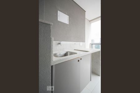 Varanda Gourmet de apartamento à venda com 1 quarto, 55m² em Santo Amaro, São Paulo