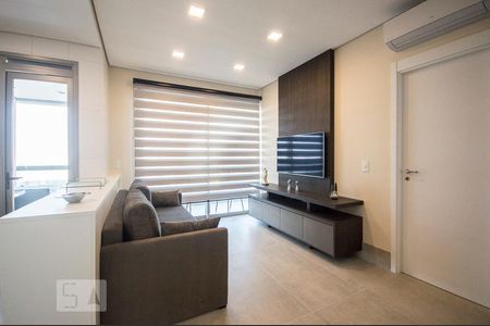 Sala de apartamento à venda com 1 quarto, 53m² em Santo Amaro, São Paulo