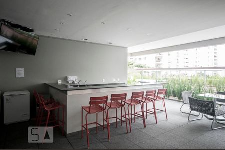 Área Piscina de kitnet/studio para alugar com 1 quarto, 34m² em Brooklin Paulista, São Paulo