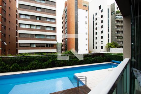 vista varanda Cozinha e Sala de kitnet/studio para alugar com 1 quarto, 36m² em Pinheiros, São Paulo