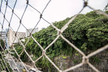 Vista externa da varanda da sala de apartamento à venda com 2 quartos, 80m² em Laranjeiras, Rio de Janeiro
