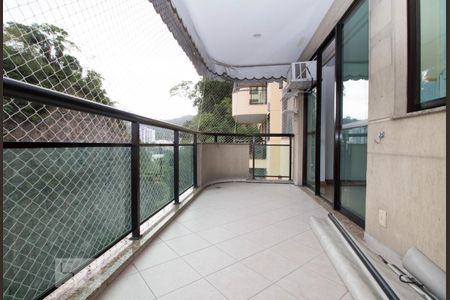 Varanda da sala de apartamento à venda com 2 quartos, 80m² em Laranjeiras, Rio de Janeiro