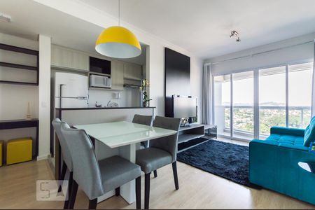 Sala de apartamento à venda com 1 quarto, 50m² em Empresarial 18 do Forte, Barueri