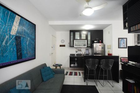 Sala de apartamento para alugar com 1 quarto, 36m² em Vila Andrade, São Paulo